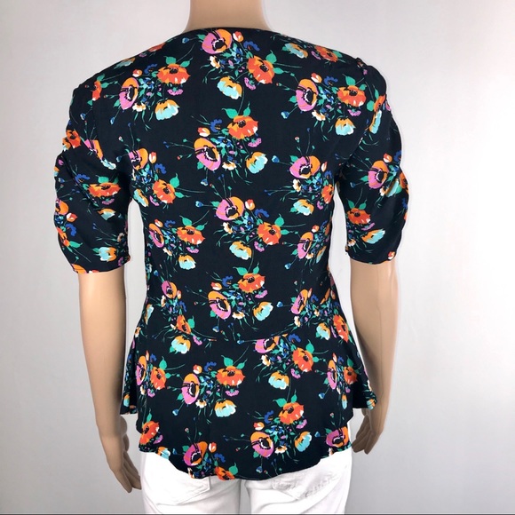 Zara Trafaluc Popover Blouse Bell Bo - Picture 2 of 9